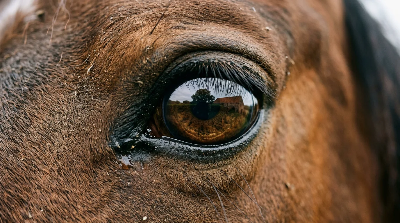Un regard de cheval, Écuries des Effeuillers, Champier